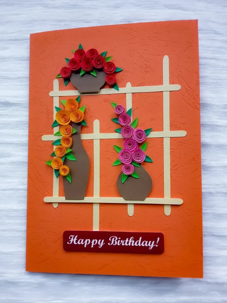 Window Garden Birthday Card