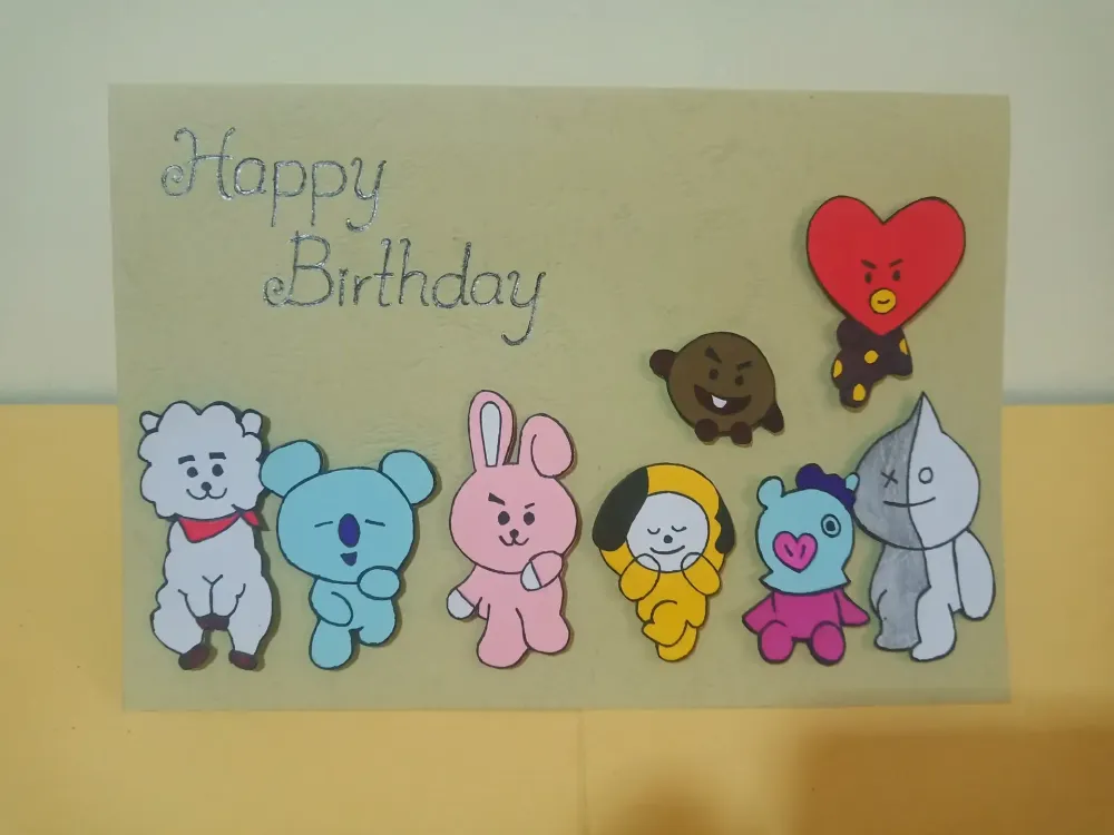 BT21 Birthday Card