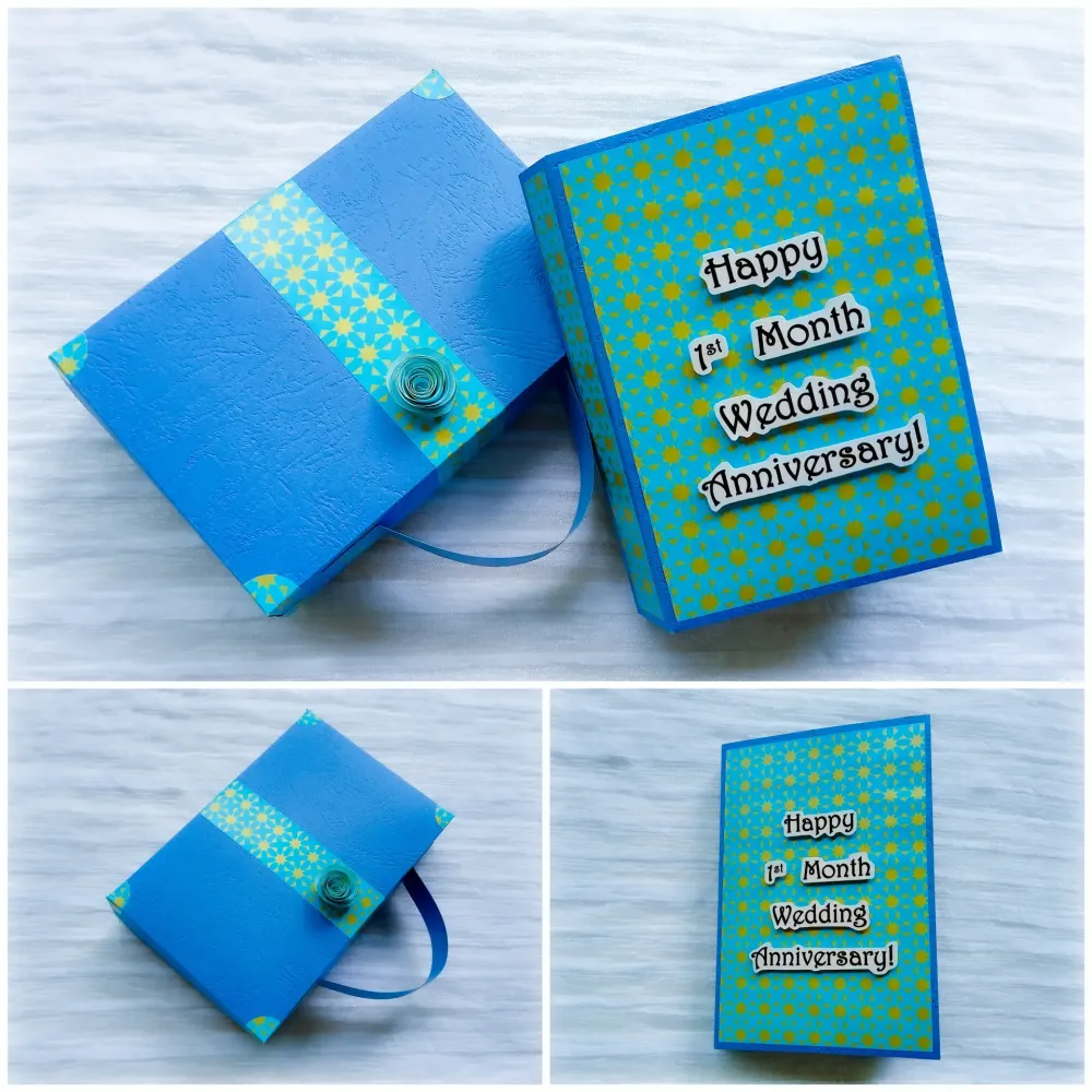 Blue Anniversary Scrapbook